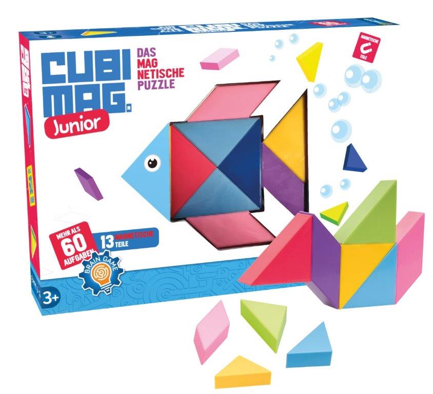 Cubimag JUNIOR mit magnetischen Puzzleteilen