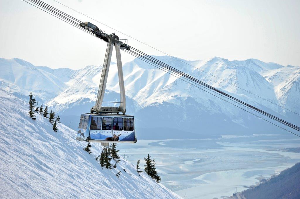 Skispaß am Mount Alyeska <br> Foto: Alyeska Resort
