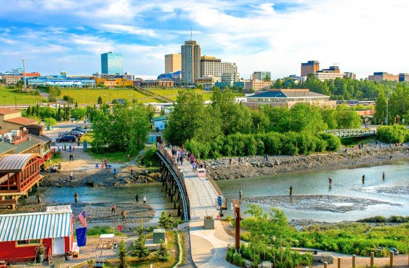 Anchorage Ship Creek. <br> Foto: Frank Flavin