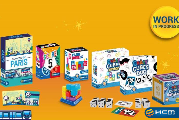 Das Frühjahrsprogramm bei HCM Kinzel: Vom Flip&Write- und Partyspiel bis zum Hirnverzwirbler